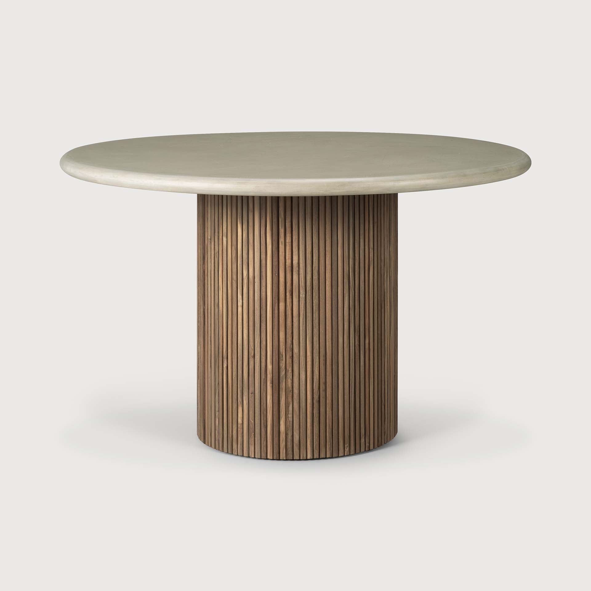 Roller Max Outdoor Dining Table White Cliff Studio Outdoor Dining Tables