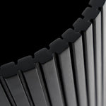 Roller Max paper basket - varnished mahogany - black White Cliff Studio Trash can