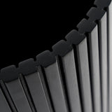 Roller Max paper basket - varnished mahogany - black White Cliff Studio Trash can