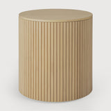 Roller Max side table - oak - round - removable cover White Cliff Studio Side Table