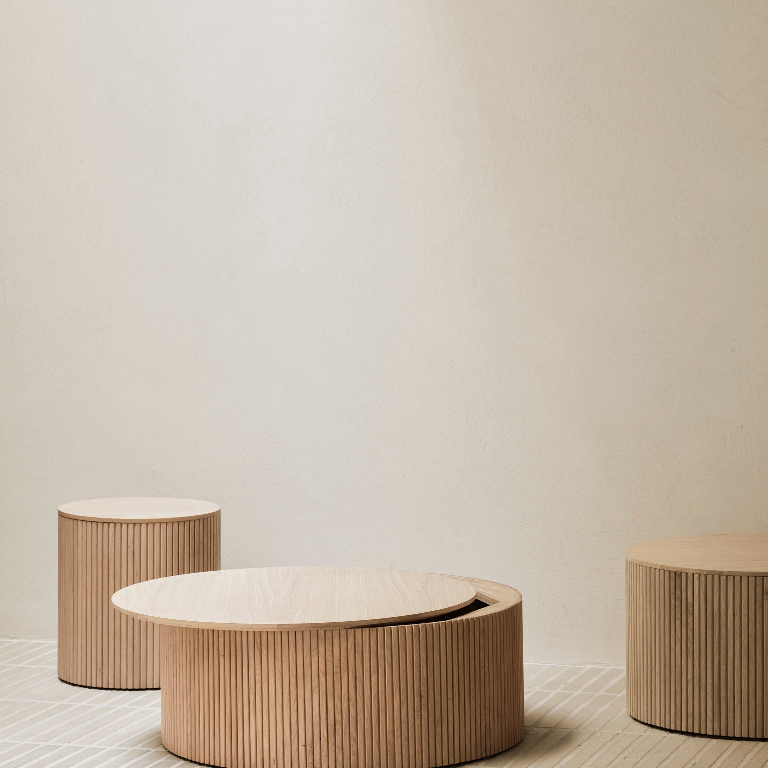 Roller Max Side Table White Cliff Studio Side Tables