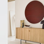 Roller Max sideboard - oak - 2 doors White Cliff Studio Sideboard