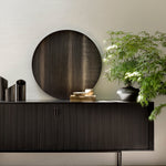 Roller Max sideboard - varnished teak - off black - 2 sliding doors White Cliff Studio Sideboard