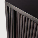 Roller Max sideboard - varnished teak - off black - 2 sliding doors White Cliff Studio Sideboard