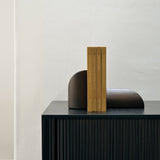 Roller Max sideboard - varnished teak - off black - 2 sliding doors White Cliff Studio Sideboard