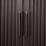 Roller Max sideboard - varnished teak - off black - 2 sliding doors White Cliff Studio Sideboard