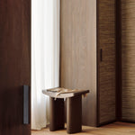 Roller Max stool - varnished mahogany - dark brown White Cliff Studio Stool