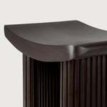 Roller Max stool - varnished mahogany - dark brown White Cliff Studio Stool
