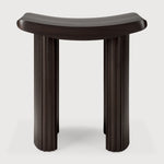 Roller Max stool - varnished mahogany - dark brown White Cliff Studio Stool