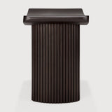 Roller Max stool - varnished mahogany - dark brown White Cliff Studio Stool