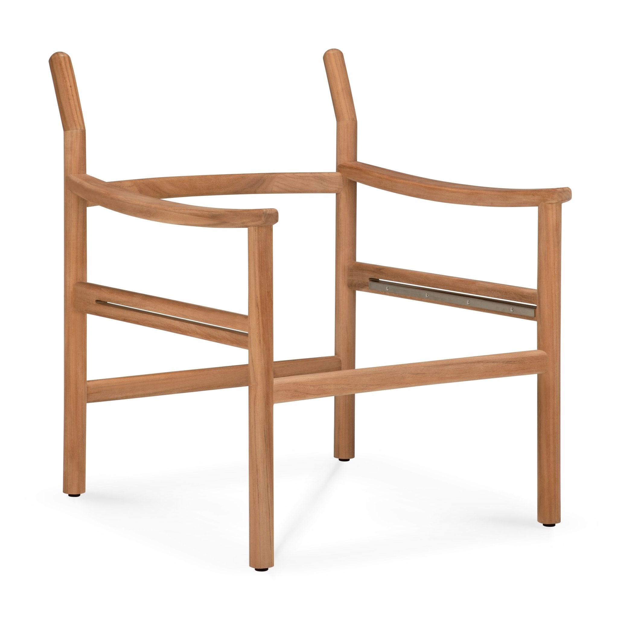 Safari outdoor lounge chair frame - teak White Cliff Studio Outdoor Lounge Chair