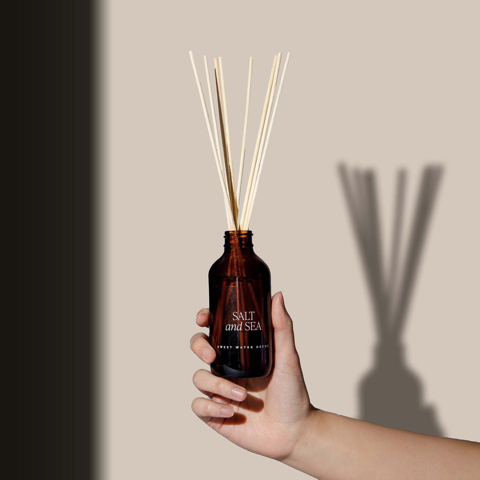 Salt and Sea Amber Reed Diffuser White Cliff Studio Reed Diffusers