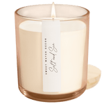 Salt and Sea Soy Candle - Tinted Glass Jar - 12 oz White Cliff Studio Candles and Candle Accessories