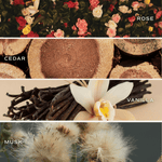 Sandalwood Rose Clear Reed Diffuser White Cliff Studio Reed Diffusers