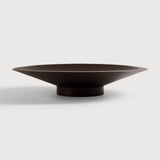 Satellite bowl - varnished mahogany - dark brown White Cliff Studio Decorative Bowls