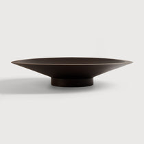 Satellite bowl - varnished mahogany - dark brown White Cliff Studio Decorative Bowls