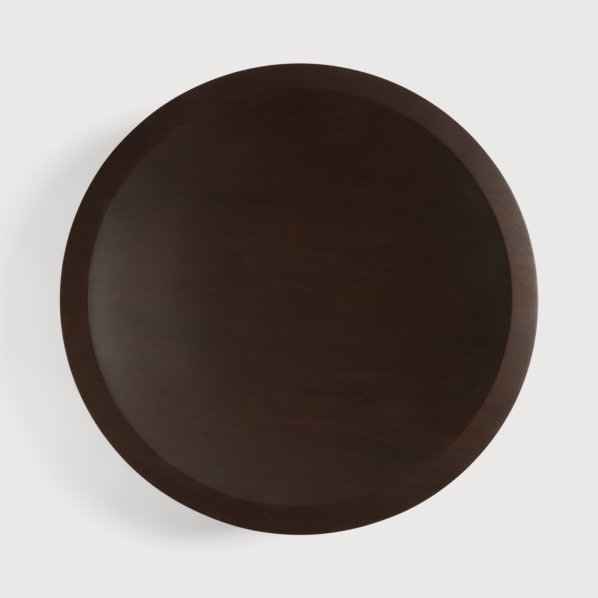 Satellite bowl - varnished mahogany - dark brown White Cliff Studio Decorative Bowls