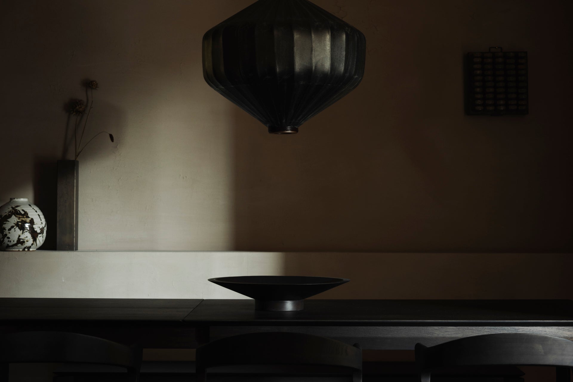 Satellite bowl - varnished mahogany - dark brown White Cliff Studio Decorative Bowls