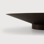 Satellite bowl - varnished mahogany - dark brown White Cliff Studio Decorative Bowls