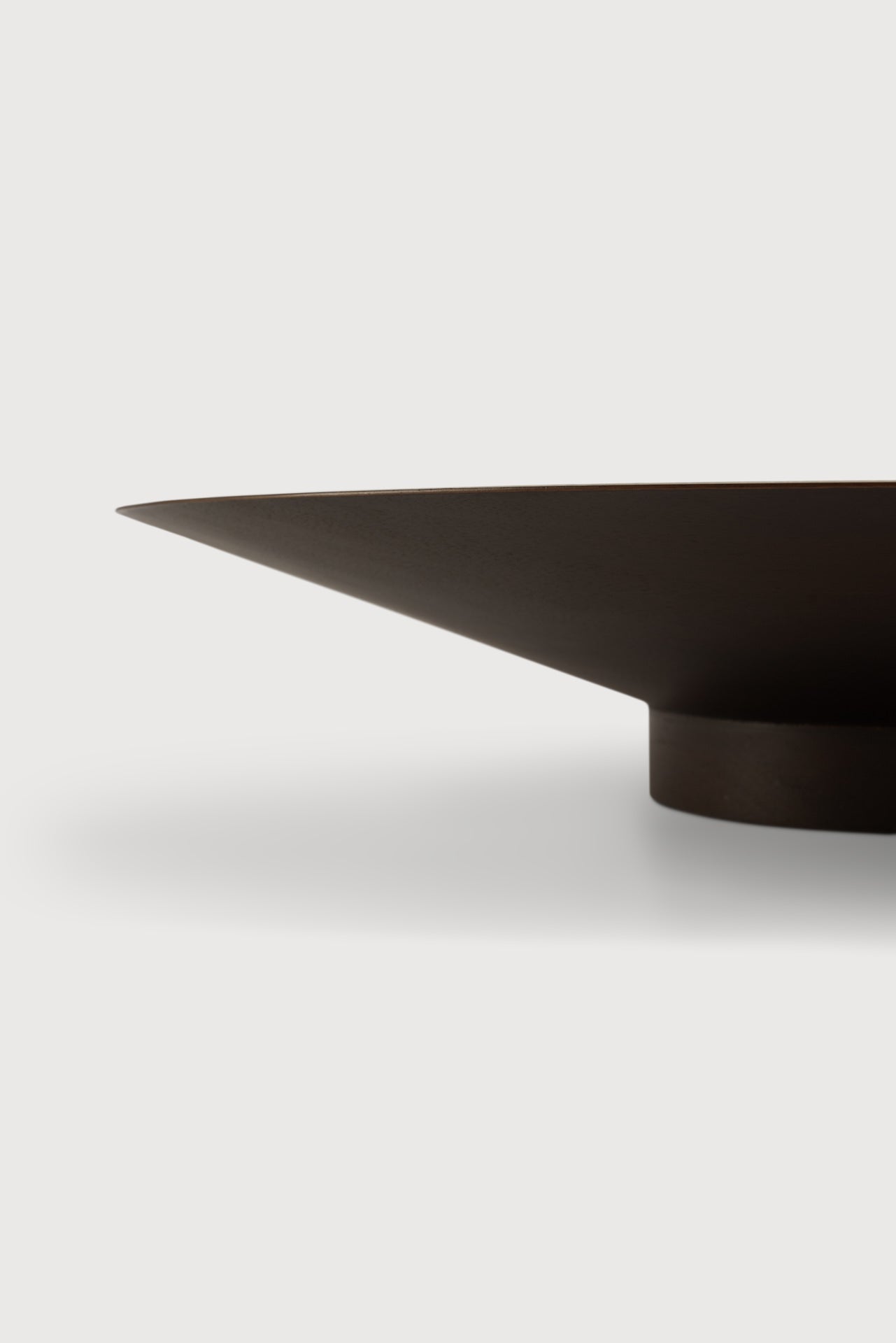 Satellite bowl - varnished mahogany - dark brown White Cliff Studio Decorative Bowls