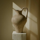 Scarlette White Ceramic Vase - 17" Tall Rustic Modern Decor