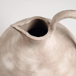 Scarlette White Ceramic Vase - 17" Tall Rustic Modern Decor