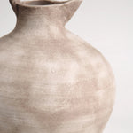 Scarlette White Ceramic Vase - 17" Tall Rustic Modern Decor