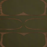 Second Nature tray - Moss - glass - oblong - M White Cliff Studio Trays