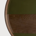 Second Nature tray - Moss - glass - round - L White Cliff Studio Trays