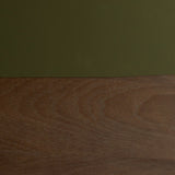 Second Nature tray - Moss - glass - round - L White Cliff Studio Trays