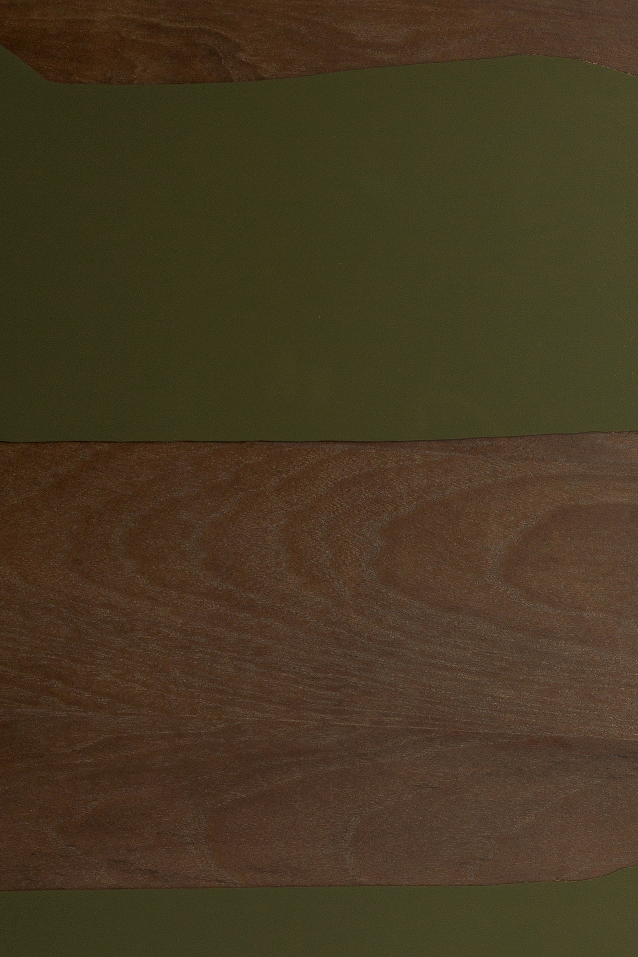 Second Nature tray - Moss - glass - round - L White Cliff Studio Trays