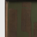 Second Nature tray - Moss - glass - square - L White Cliff Studio Trays