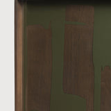 Second Nature tray - Moss - glass - square - L White Cliff Studio Trays