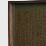 Second Nature tray - Moss - glass - square - S White Cliff Studio Trays