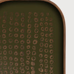 Second Nature valet tray - glass - Moss - rectangular - XL White Cliff Studio Trays