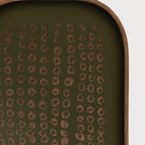 Second Nature valet tray - glass - Moss - rectangular - XL White Cliff Studio Trays