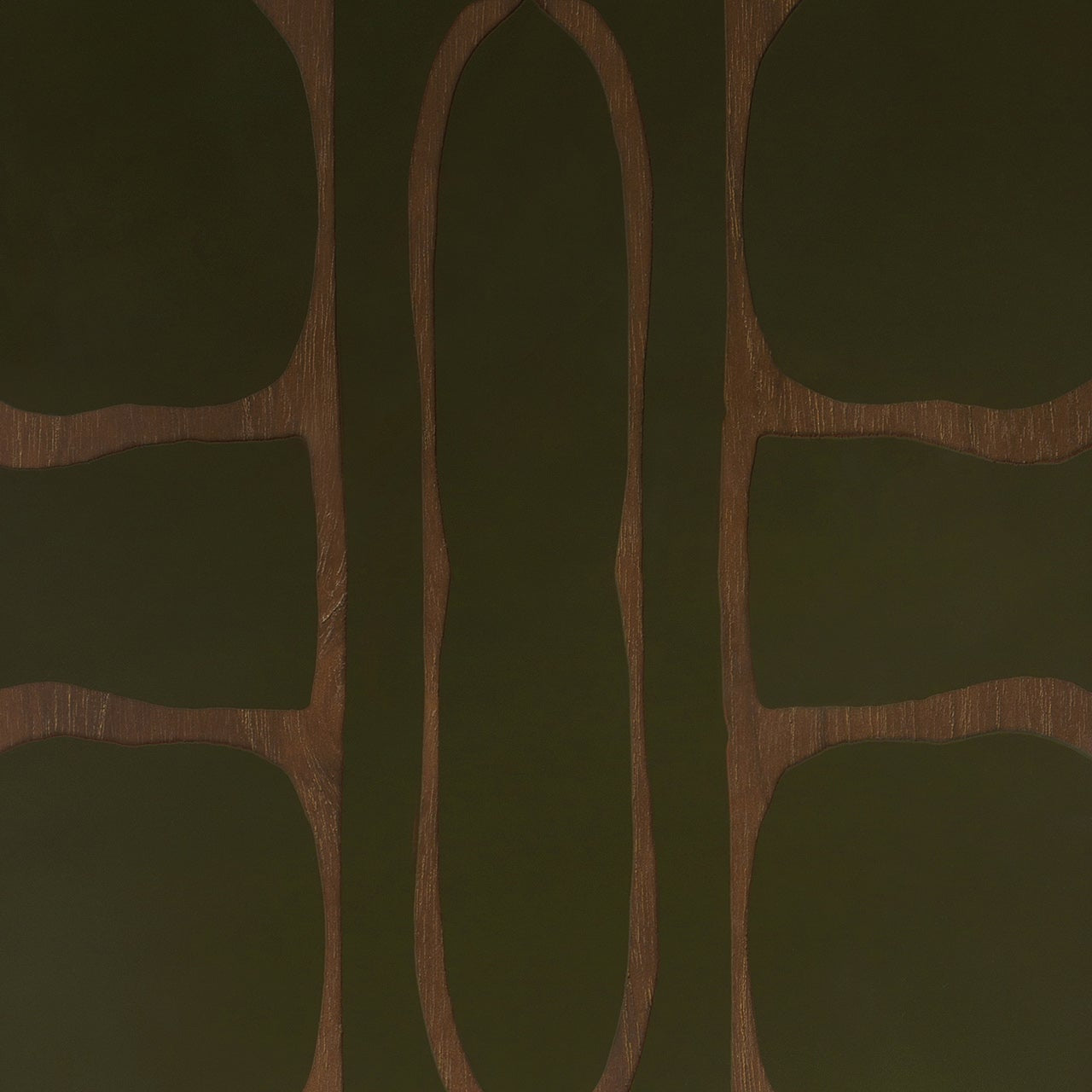 Second Nature valet tray - Moss - glass - rectangular White Cliff Studio Trays