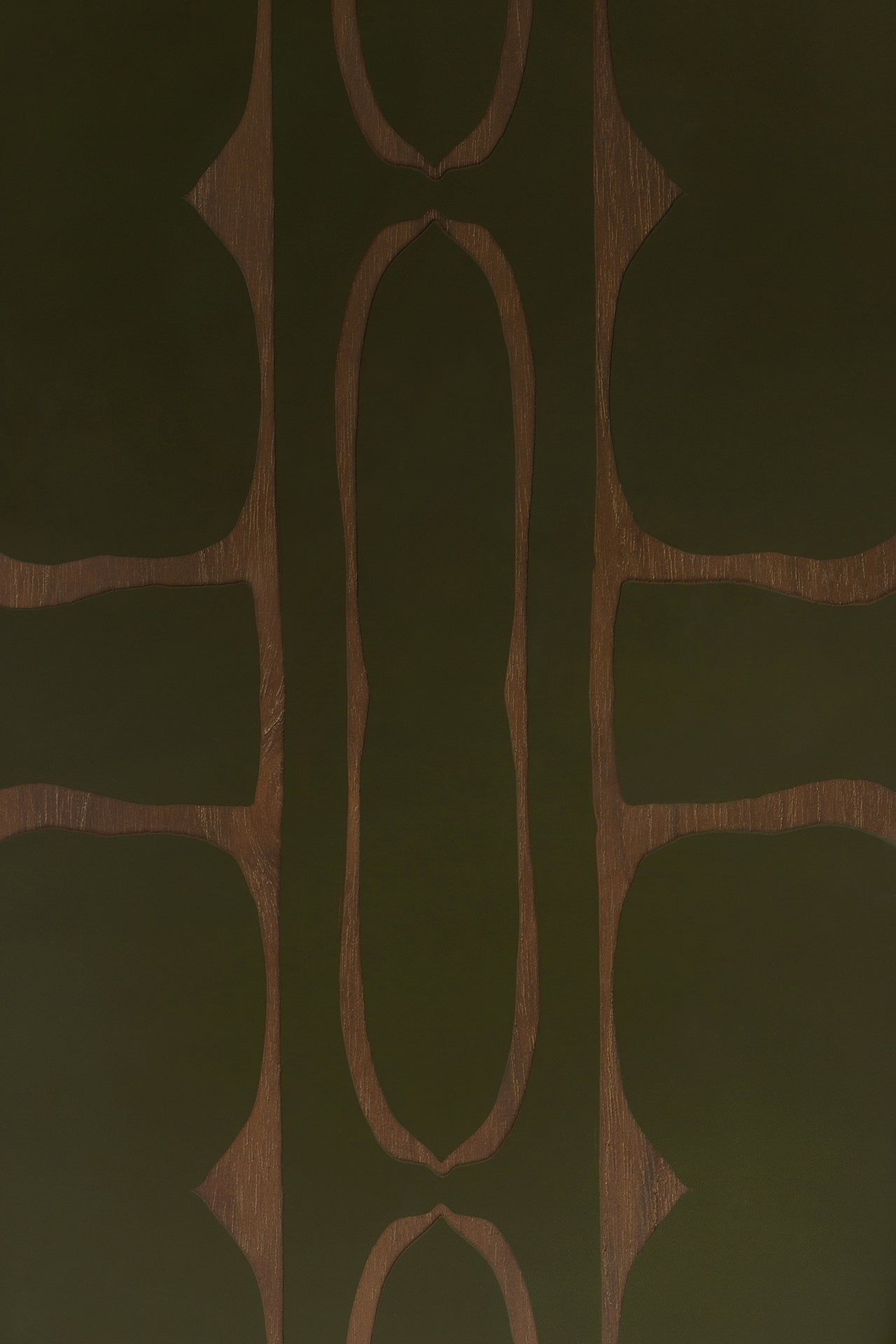 Second Nature valet tray - Moss - glass - rectangular White Cliff Studio Trays