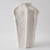 Selena White Ceramic Vase 20" Tall - Modern Minimalist Home Decor