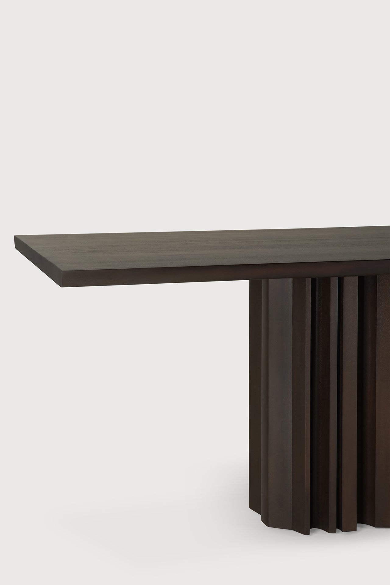 Sequence dining table - varnished mahogany - dark brown - rectangular White Cliff Studio Dining Table