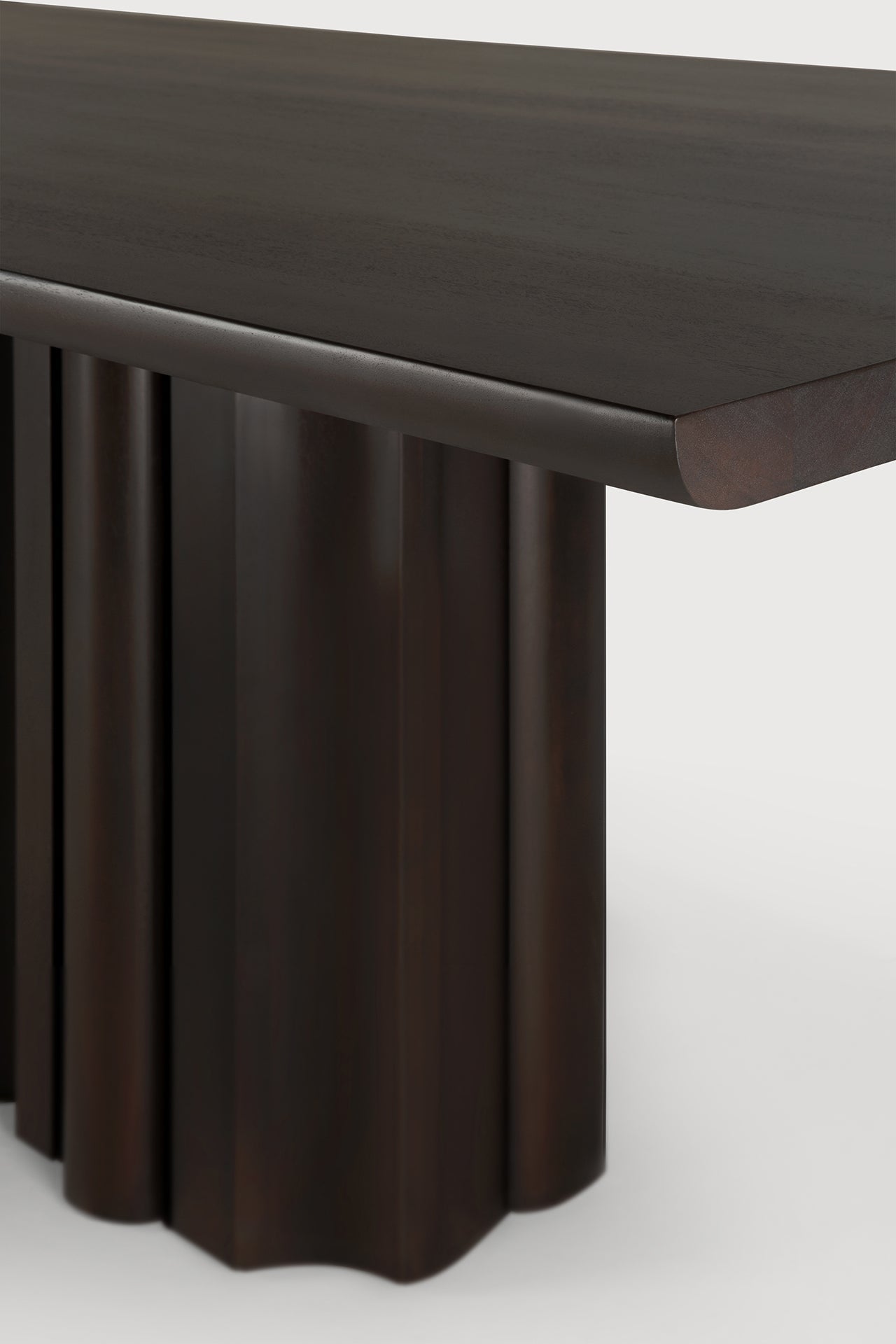 Sequence dining table - varnished mahogany - dark brown - rectangular White Cliff Studio Dining Table