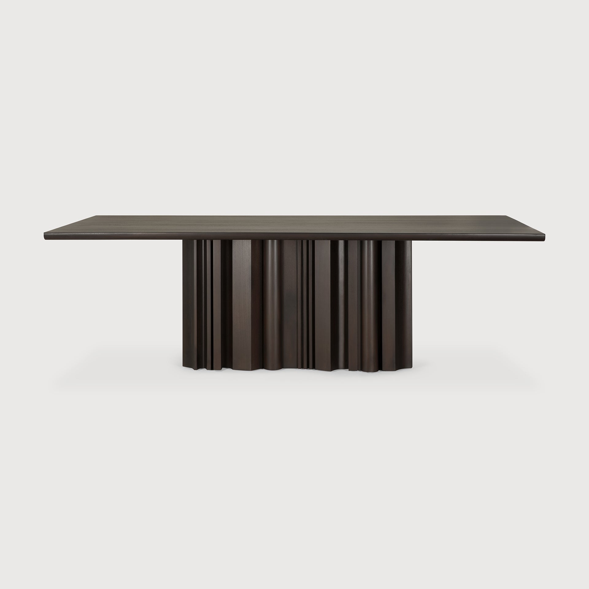 Sequence dining table - varnished mahogany - dark brown - rectangular White Cliff Studio Dining Table