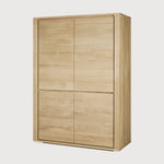 Shadow cupboard - oak - 4 doors White Cliff Studio Cab inet