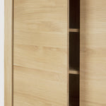 Shadow cupboard - oak - 4 doors White Cliff Studio Cab inet