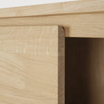 Shadow cupboard - oak - 4 doors White Cliff Studio Cab inet