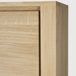 Shadow cupboard - oak - 4 doors White Cliff Studio Cab inet