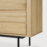 Shadow sideboard - oak - 1 door - 3 drawers White Cliff Studio Sideboard