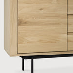 Shadow sideboard - oak - 1 door - 3 drawers White Cliff Studio Sideboard