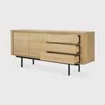 Shadow sideboard - oak - 2 doors - 3 drawers White Cliff Studio Sideboard