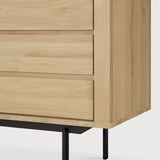 Shadow sideboard - oak - 3 doors - 3 drawers White Cliff Studio Sideboard